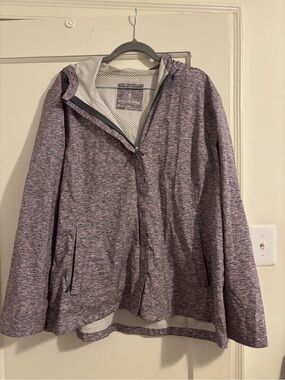 Free Country Heathered Pink and Gray Zip Hoodie